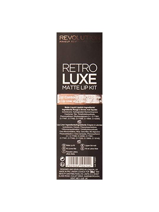 Set Makeup Revolution Retro Luxe Matita Labbra Regal 1 g