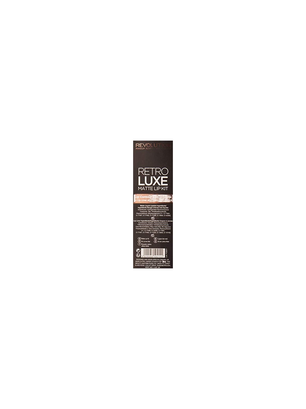 Set Makeup Revolution Retro Luxe Matita Labbra Regal 1 g