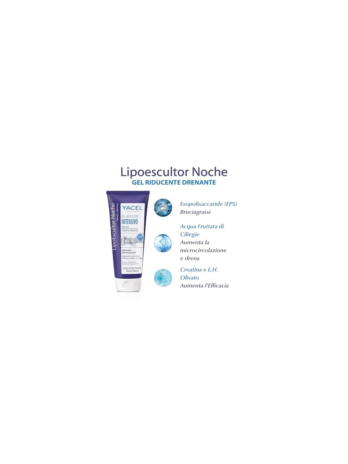 Gel riducente notte Yacel LIPOESCULTOR 200ml