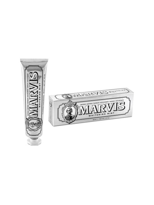 Marvis Dentifricio Sbiancante alla Menta senza Fluoro Unisex 85ml