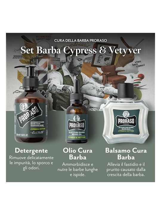 Set lavaggio barba Cypress Vetyver