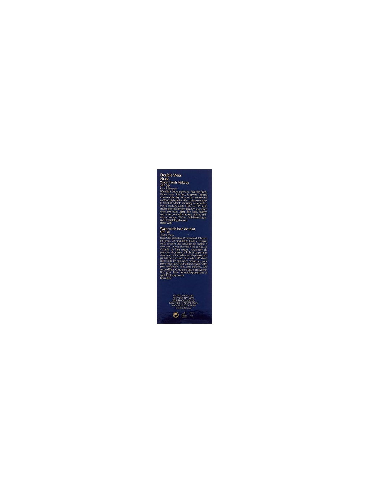 Estee Lauder Double Wear Nude Water Fresh Makeup SPF 30 Trucco ultra leggero 30 ml donna 1W2 S