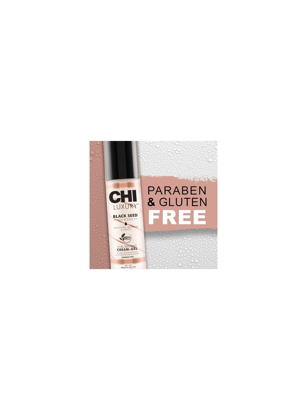 CHI Luxury Olio di Semi Neri Definizione Ricci CremaGel Gel crema supporto dopo onda donna 148ml