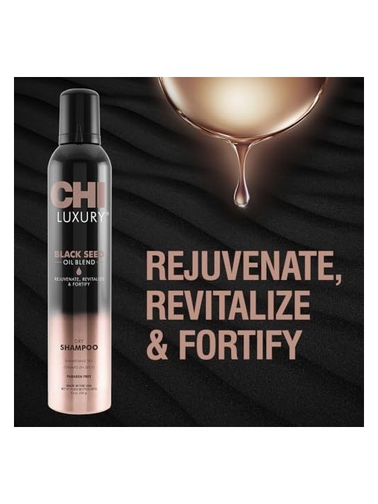 CHI Luxury Black Seed Oil Dry Shampoo shampoo secco per tutti i tipi di capelli 150 g donna Farouk Systems www.essenzetotalstyle