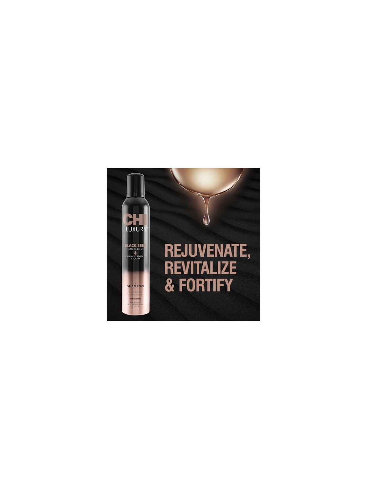 CHI Luxury Black Seed Oil Dry Shampoo shampoo secco per tutti i tipi di capelli 150 g donna Farouk Systems www.essenzetotalstyle