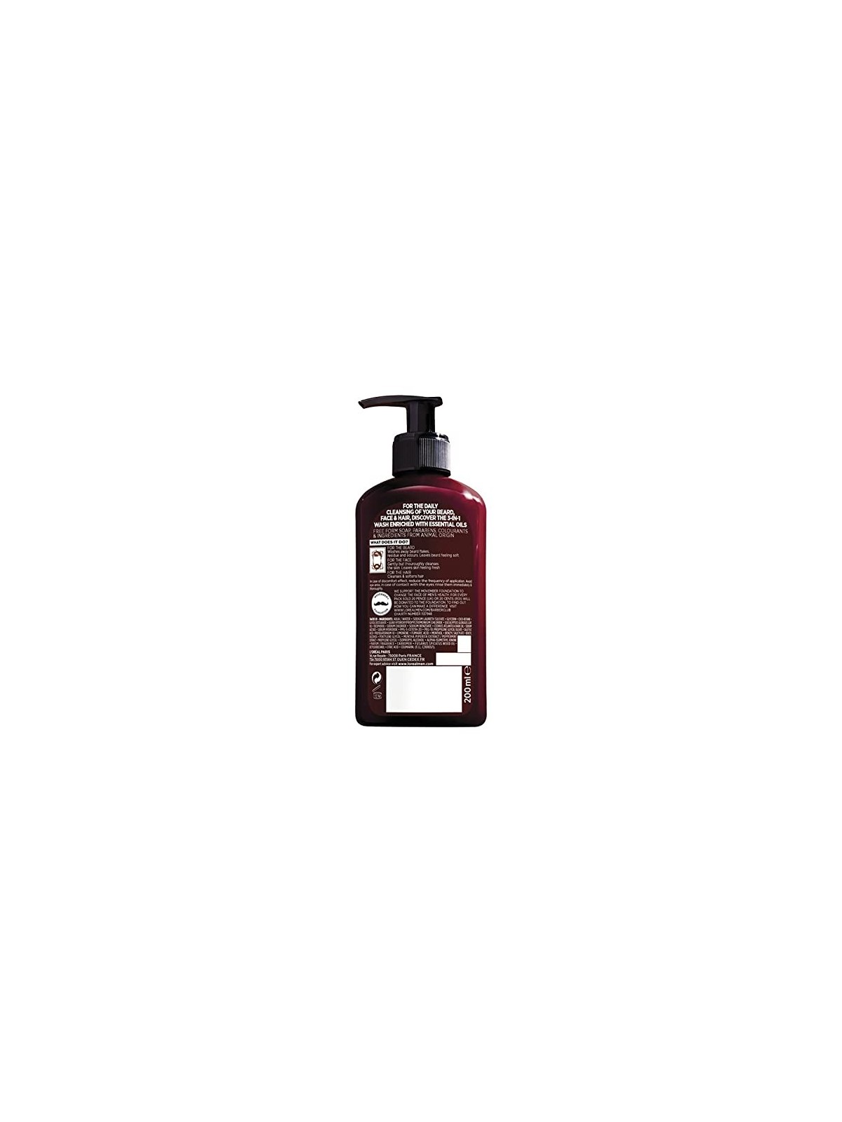 L'Orï¿½ï¿½al Professionnel Barber Club Gel 3in1 200ml
