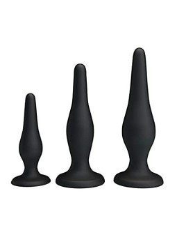 Set of Mini Anal Plugs Beginner Kit 85mm 115mm 130mm