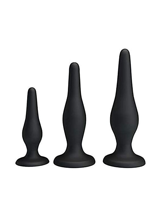 Set of Mini Anal Plugs Beginner Kit 85mm 115mm 130mm
