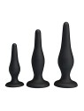 Set of Mini Anal Plugs Beginner Kit 85mm 115mm 130mm