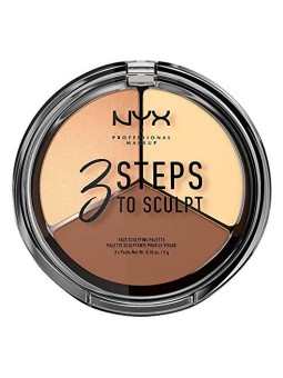 Palette per scolpire il viso luce unisex 3 PASSI