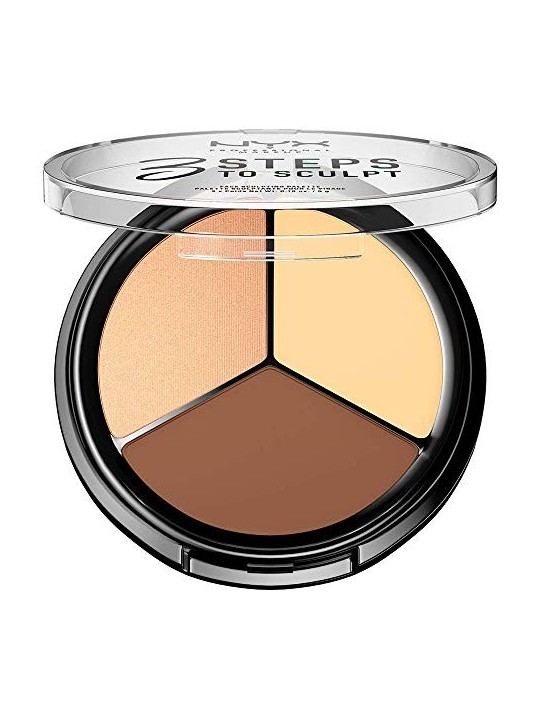 Palette per scolpire il viso luce unisex 3 PASSI