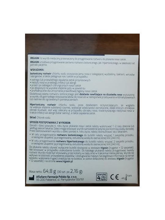IRIGASIN Set aggiuntivo per naso e seni