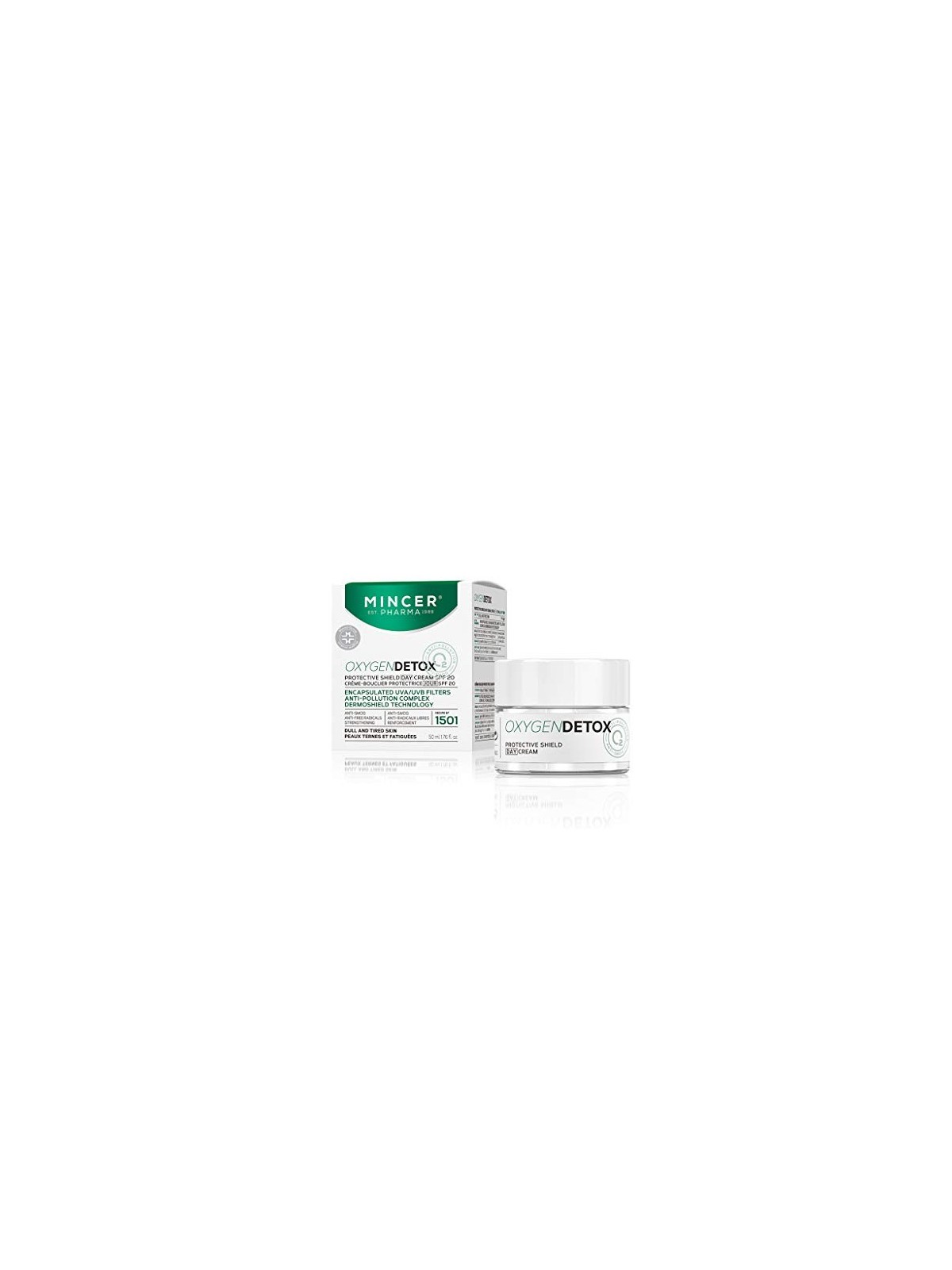 MINCER PHARMA Oxygen Detox cremascudo giorno protettiva SPF20 No1501 50ml MINCER PHARMA www.essenzetotalstyle.com 