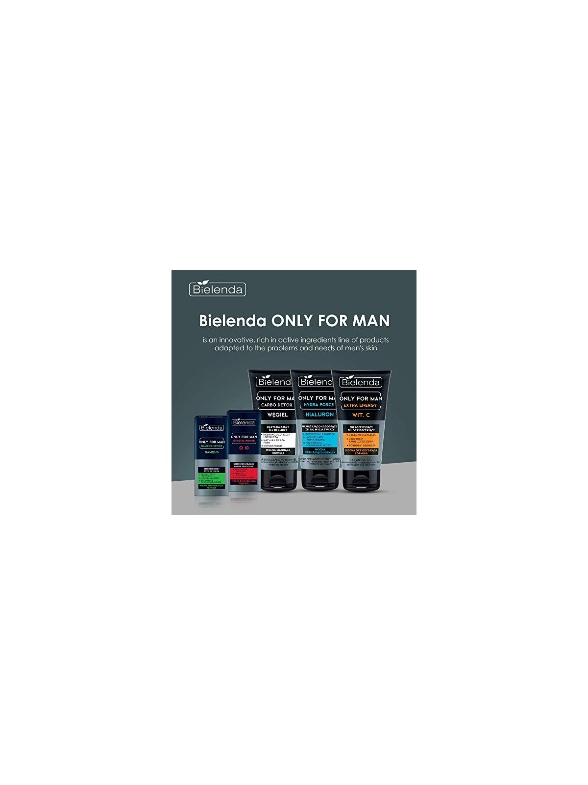 BIELENDA Only For Men Carbo Detox Carbon gel detergente