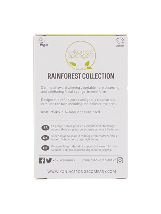 Spugna per Trucco Francese di Konjac Rainforest Donna