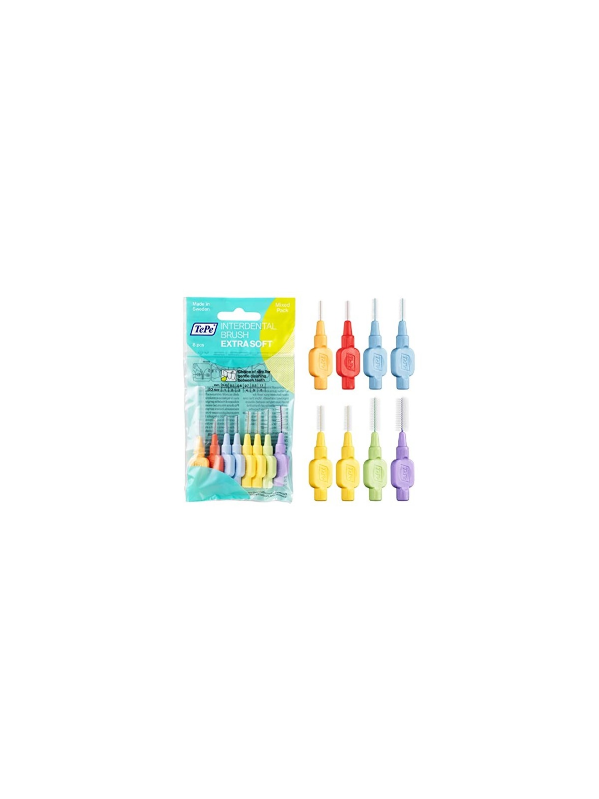 Spazzolini interdentali Extra Soft 0,45-1,1 mm 8 pz