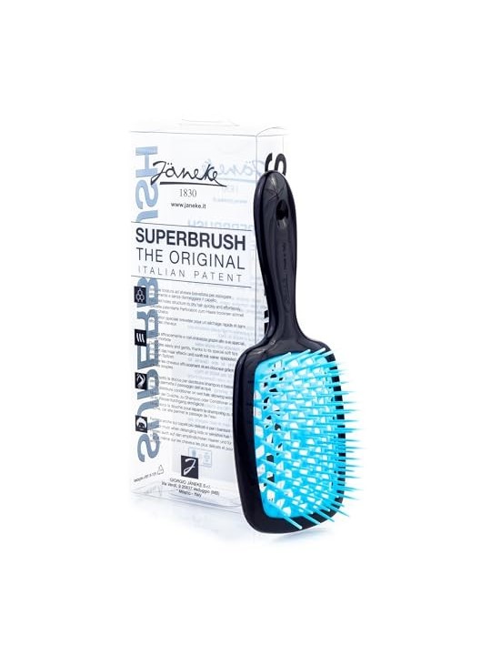 Spazzola da parrucchiere Superbrush nero e fucsia