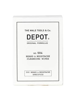 Depot 500 Salviette Detergenti per Barba e Baffi 12 pezzi