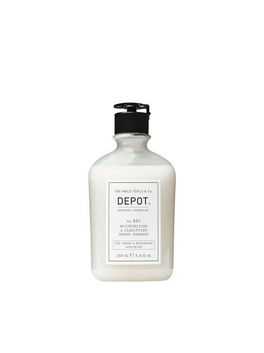Depot BARBA e BAFFI N501 shampoo idratante e chiarificante per barba 250ml uomo