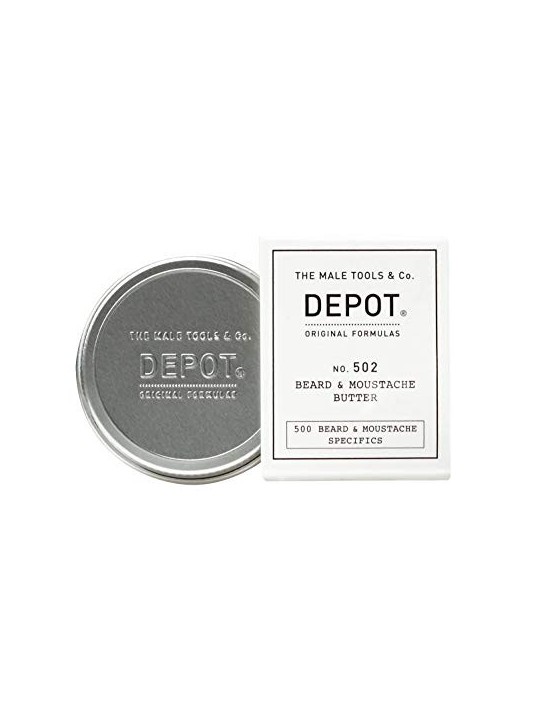 Depot 500 Burro di Argan per Barba Baffi Nutriente Ammorbidente 30ml