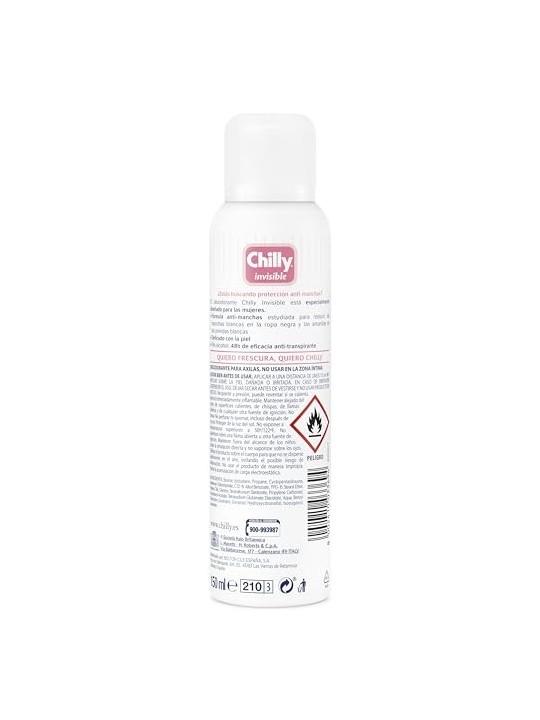 Deodorante Spray Chilly INVISIBLE 150ml donna