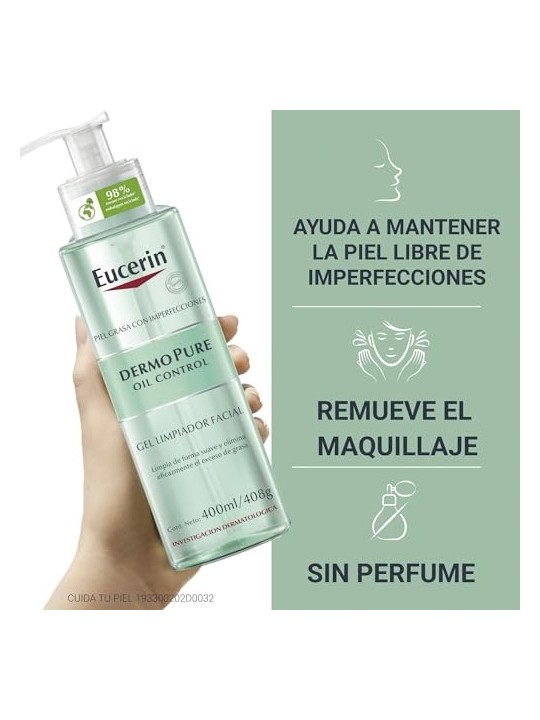 Gel detergente viso Eucerin DERMOPURE CONTROLLO OLIO 400ml