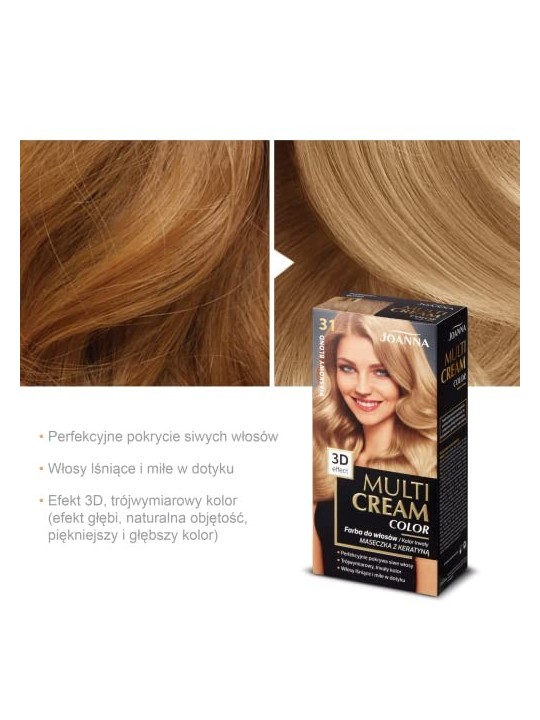 JOANNA Colore per capelli Multi Cream Color 31 Biondo Sabbia
