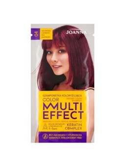 Shampoo colorante JOANNA Multi Effect Keratin Complex 04 Rosso Lampone 35g