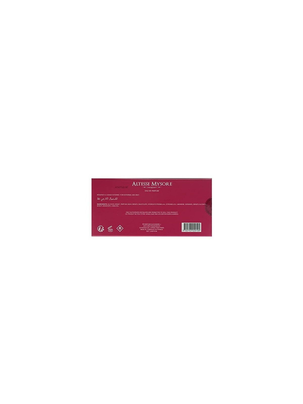 Alexandre.J The Collector Altesse Mysore EDP 100ml