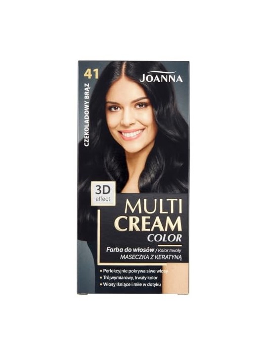 JOANNA Colore per capelli Multi Cream Color 41 Marrone Cioccolato