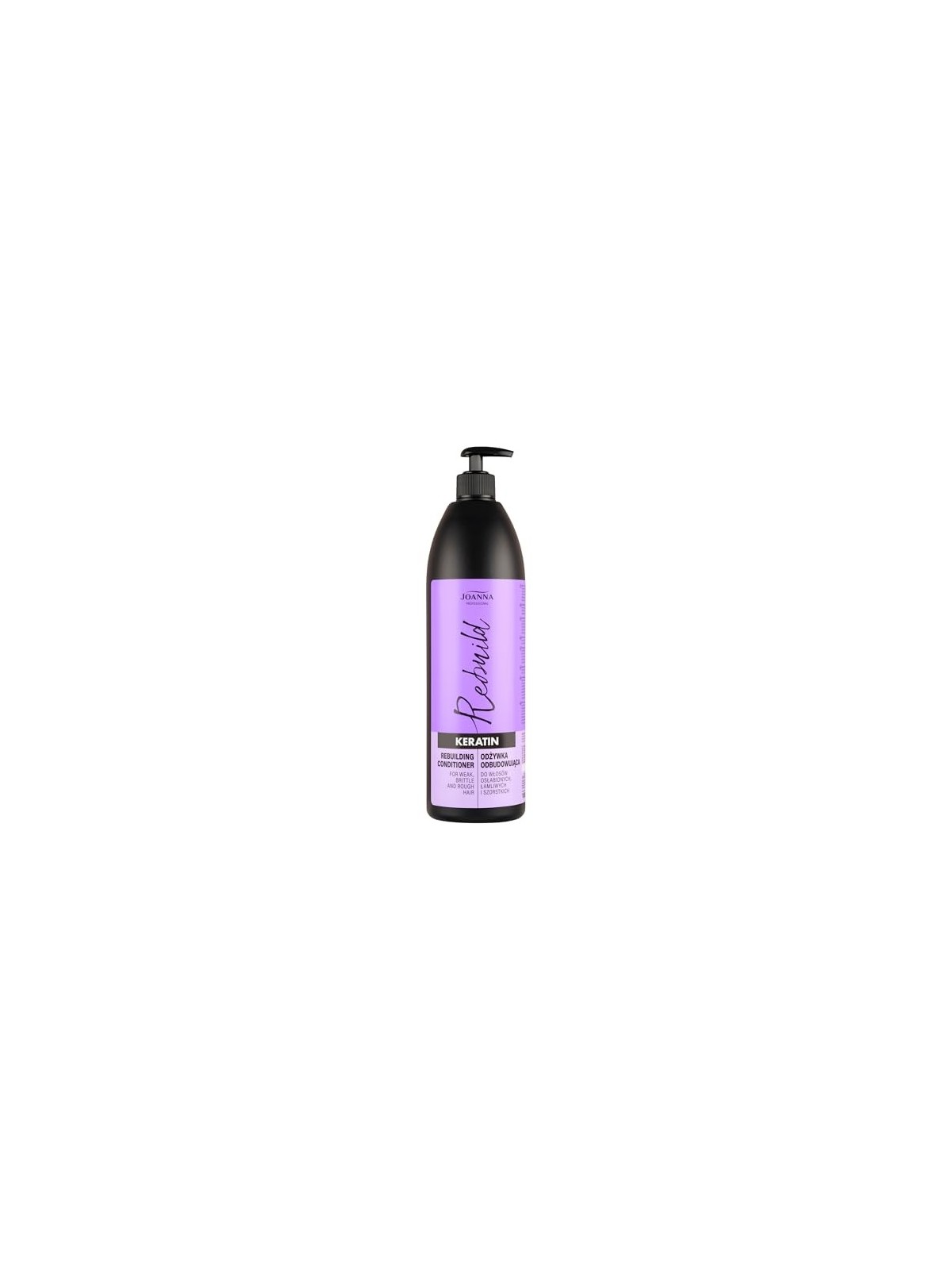 JOANNA PROFESSIONAL Keratin Rebuilding Hair Conditioner balsamo ricostruttivo per capelli indeboliti con cheratina 1000ml