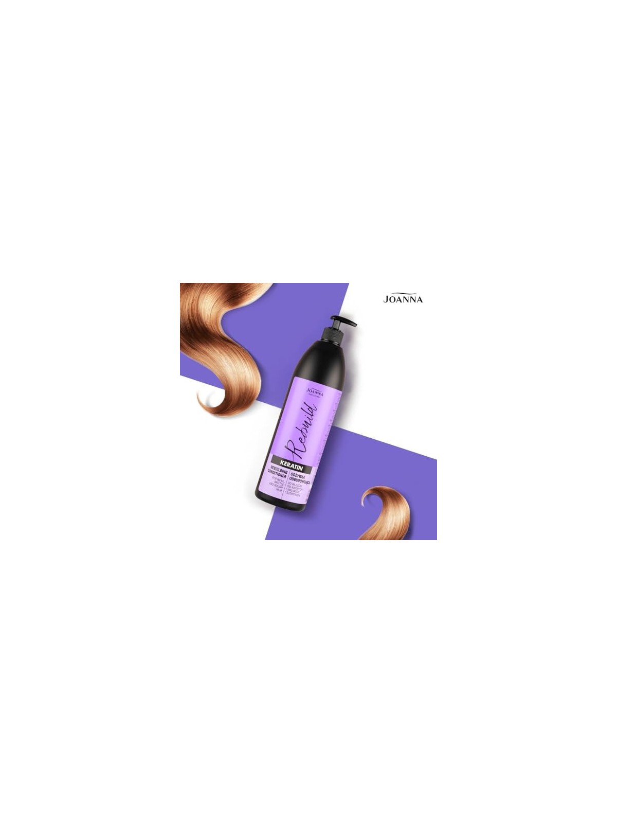JOANNA PROFESSIONAL Keratin Rebuilding Hair Conditioner balsamo ricostruttivo per capelli indeboliti con cheratina 1000ml