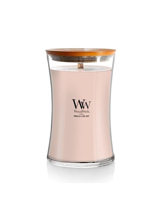 WoodWick Large Hourglass Candle Vanilla & Sea Salt 609.5g