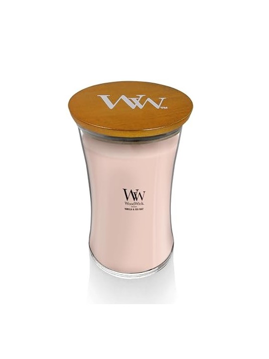 WoodWick Large Hourglass Candle Vanilla & Sea Salt 609.5g