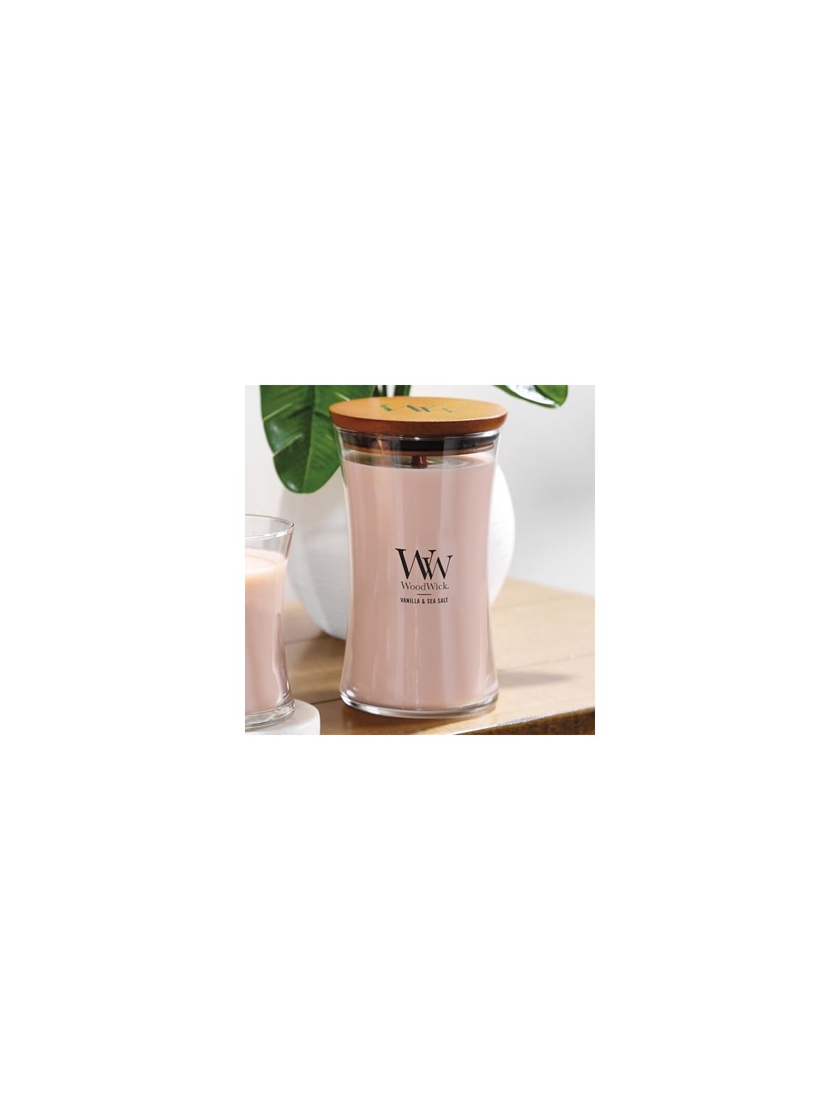 WoodWick Large Hourglass Candle Vanilla & Sea Salt 609.5g