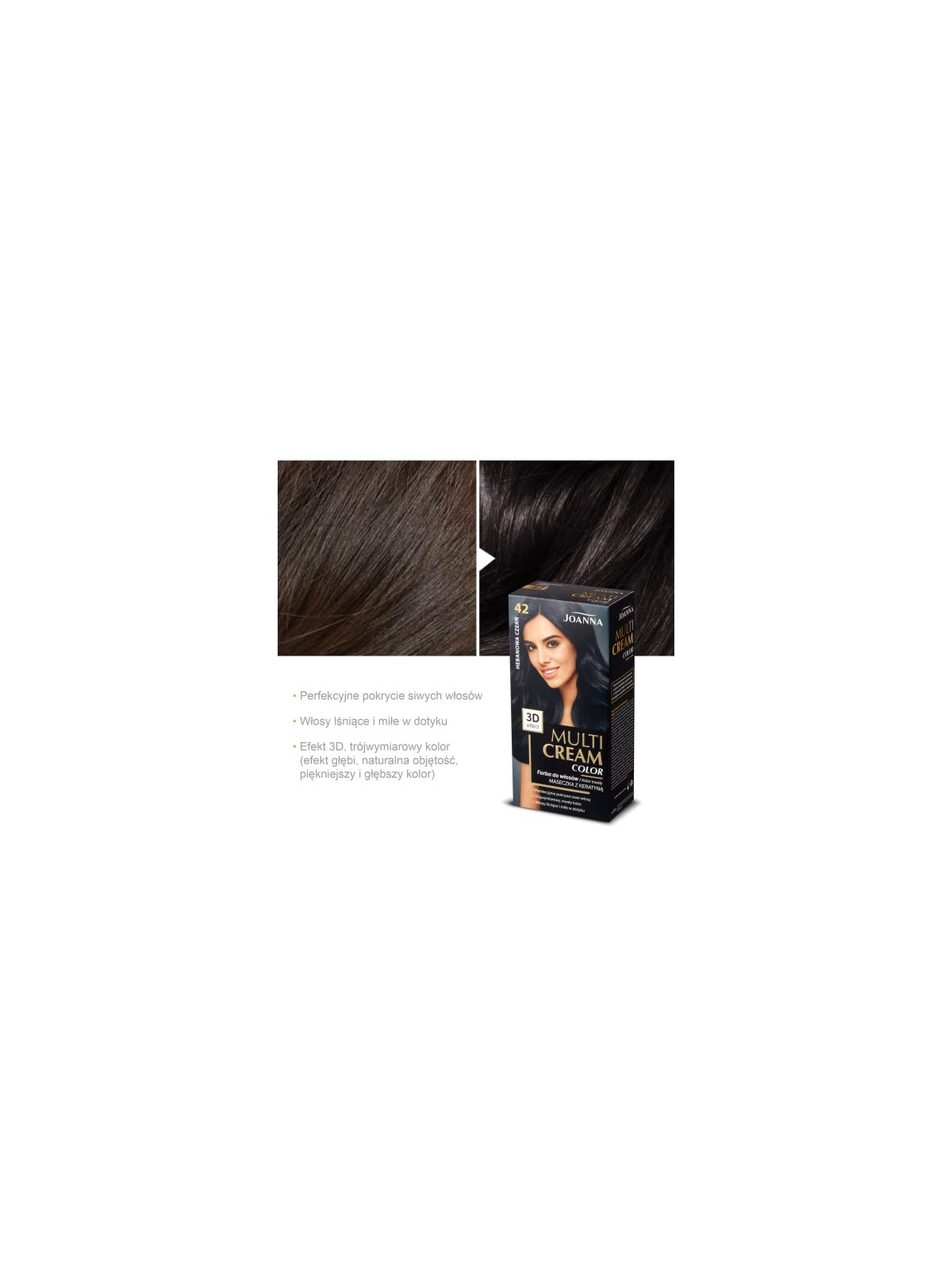 JOANNA Colore per capelli Multi Cream Color 42 Nero Ebano