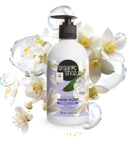 ORGANIC SHOP Sapone per le Mani Idratante al Gelsomino e Menta 200ml Unisex