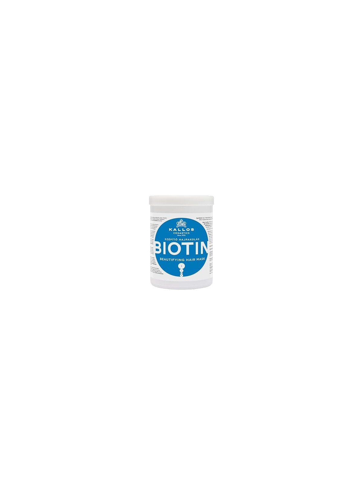 Kallos Biotin Beautifying Hair Mask 1000ml