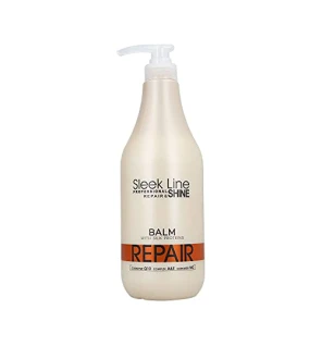 Sleek Line Repair Balm balsamo con seta per capelli danneggiati 1000ml