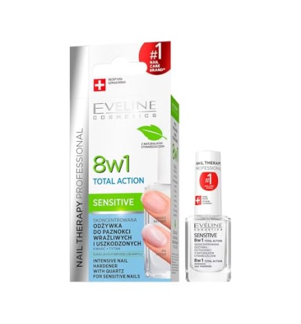 EVELINE Terapia Professionale per Unghie 8w1 Azione Totale Intensiva