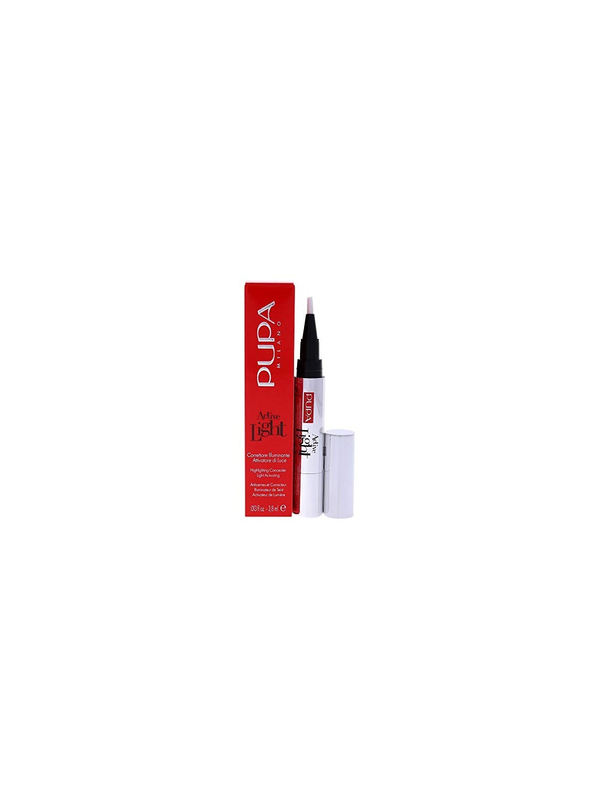 Pupa ActiveLight Correttore Liquido Senza Parabeni 04 Pesca Luminosa 4ml donna