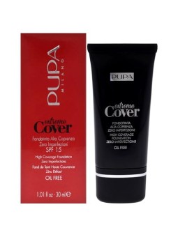 Fondotinta Pupa Extreme Cover Oil Free SPF15 30ml 60 Deep Gold