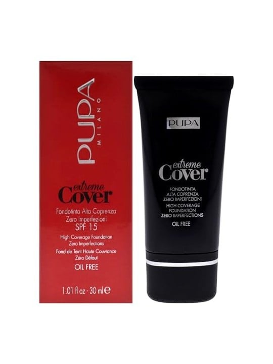Fondotinta Pupa Extreme Cover Oil Free SPF15 30ml 60 Deep Gold