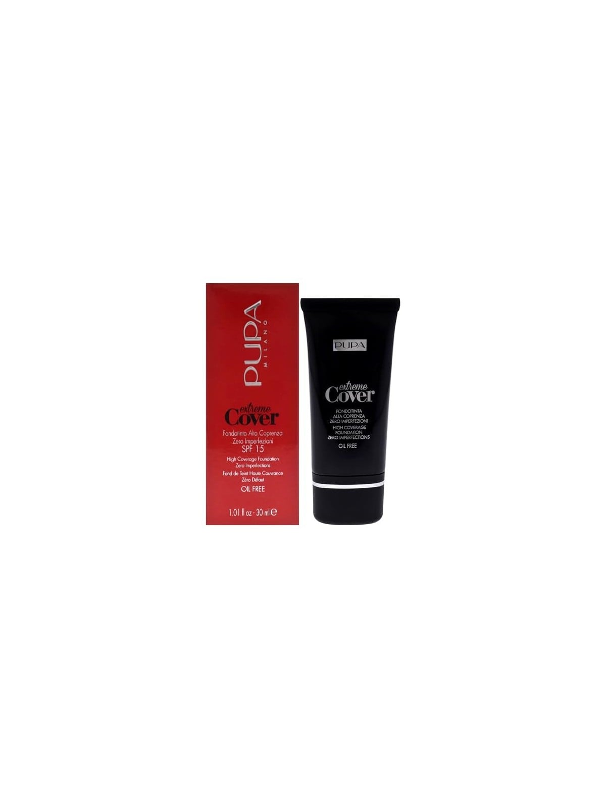 Fondotinta Pupa Extreme Cover Oil Free SPF15 30ml 60 Deep Gold