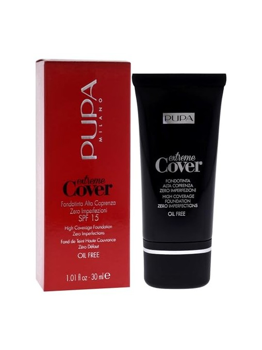 Fondotinta Pupa Extreme Cover Oil Free SPF15 30ml 60 Deep Gold