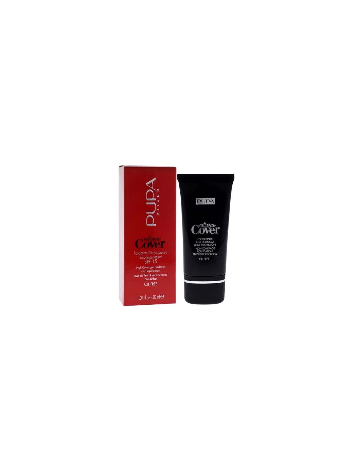 Fondotinta Pupa Extreme Cover Oil Free SPF15 30ml 60 Deep Gold