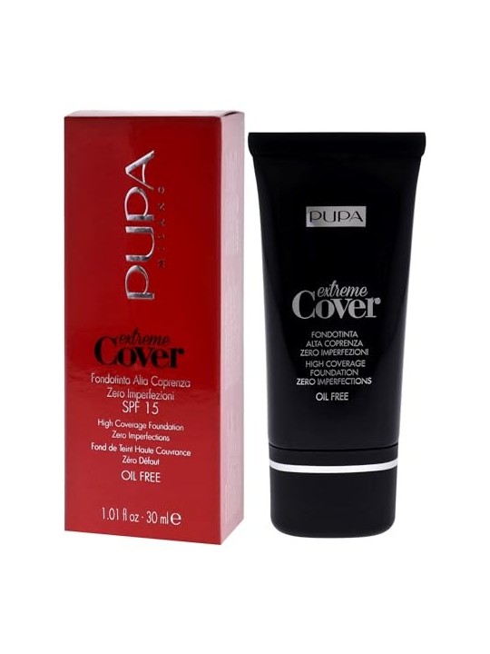 Fondotinta Pupa Extreme Cover Oil Free SPF15 30ml 60 Deep Gold