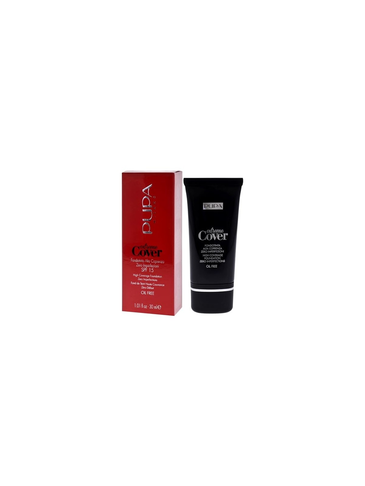Fondotinta Pupa Extreme Cover Oil Free SPF15 30ml 60 Deep Gold