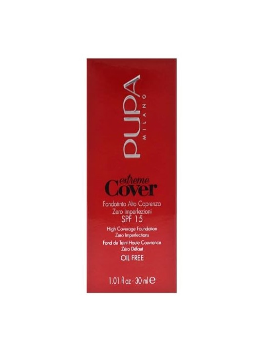 Fondotinta Pupa Extreme Cover Oil Free SPF15 30ml 60 Deep Gold