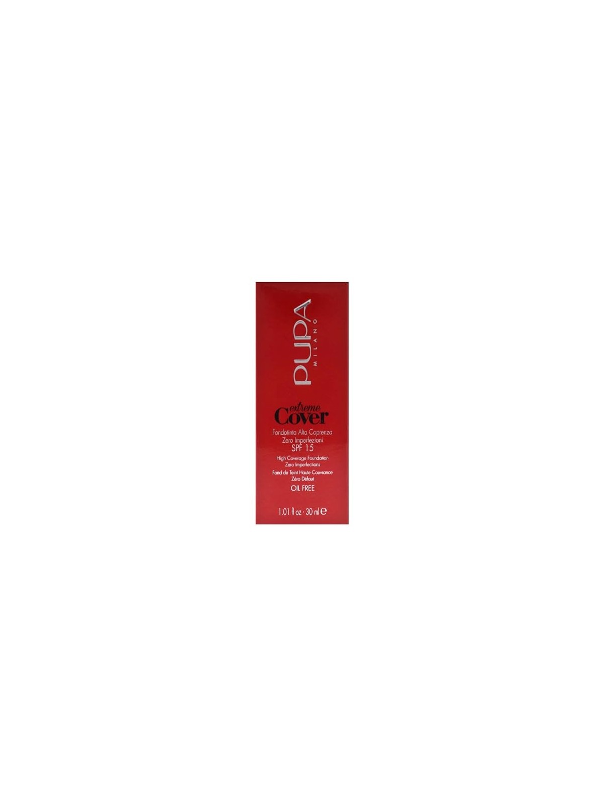 Fondotinta Pupa Extreme Cover Oil Free SPF15 30ml 60 Deep Gold